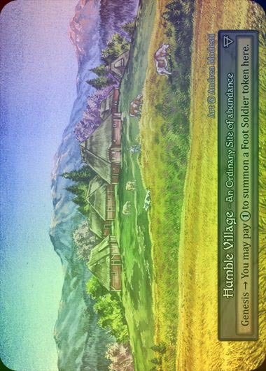 【FOIL】[Site] Humble Village [beta-Ordinary]